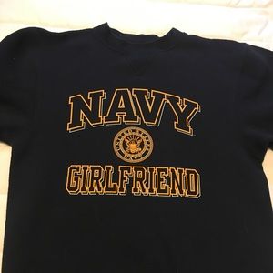 Military Navy Girlfriend Soffe Crewneck Sweatshirt